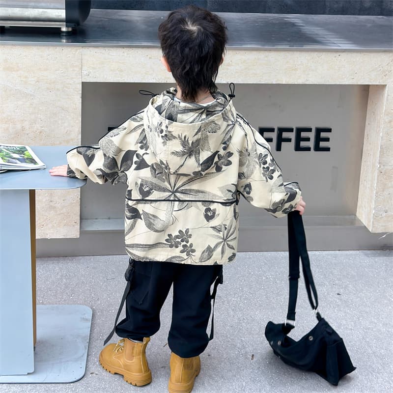 SHIBU 24 19 Стиль Двойной ZIP Тренчкот Цена 48 Серый Kids Туристическая одежда - изображение 2
