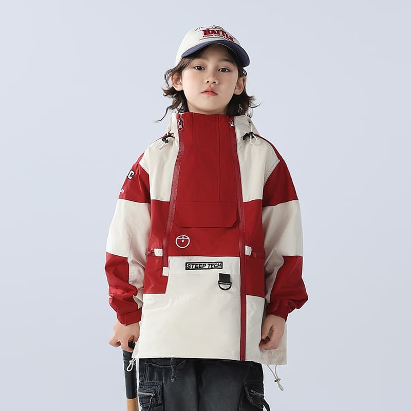 SHIBU WSNCT5162 Многоцветный Двойной Молния Ветровка Красный Kids Туристическая одежда - изображение 2