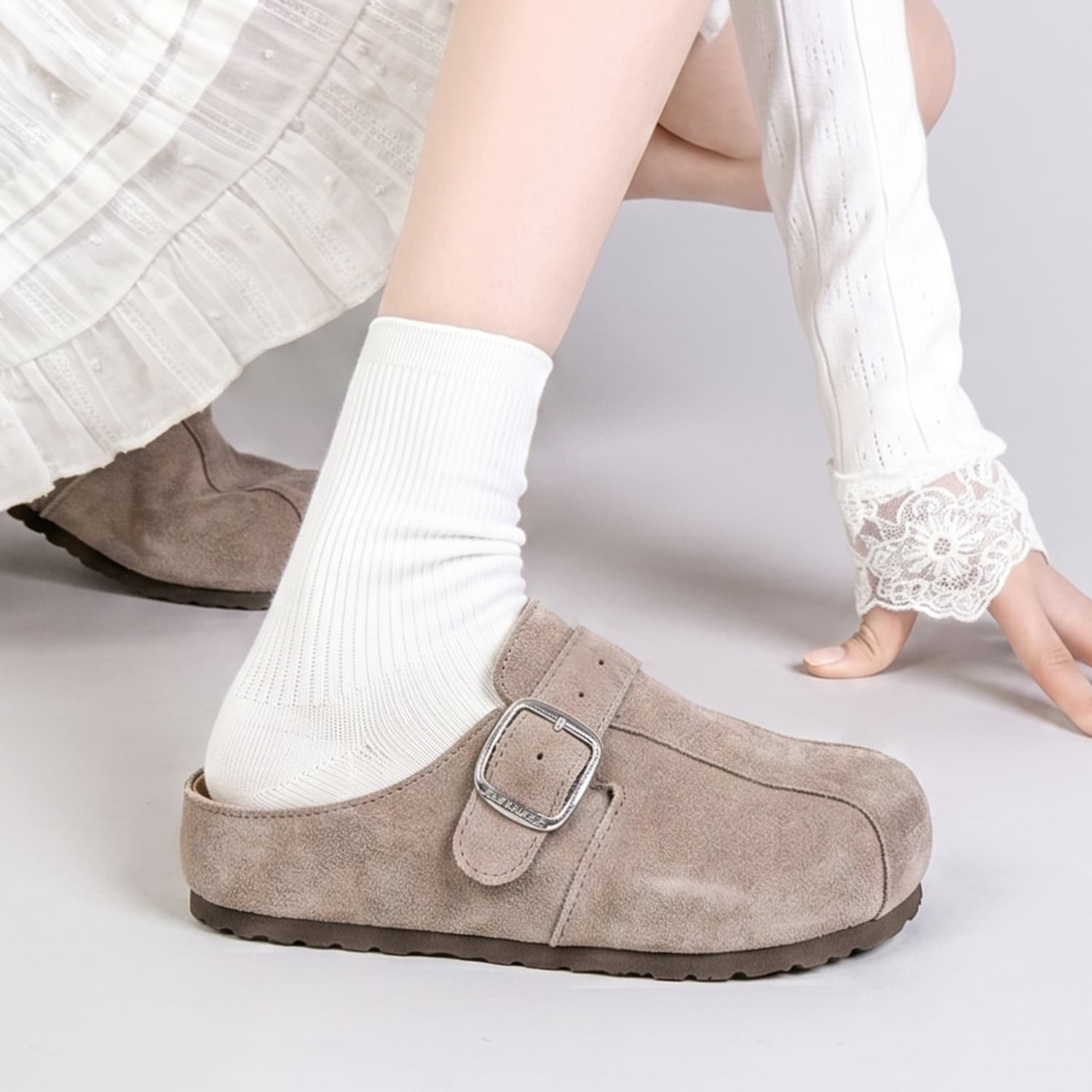 Сандалии JEANSWEST Birkenstock Стиль Обувь Песок Кофе Женские - изображение 7