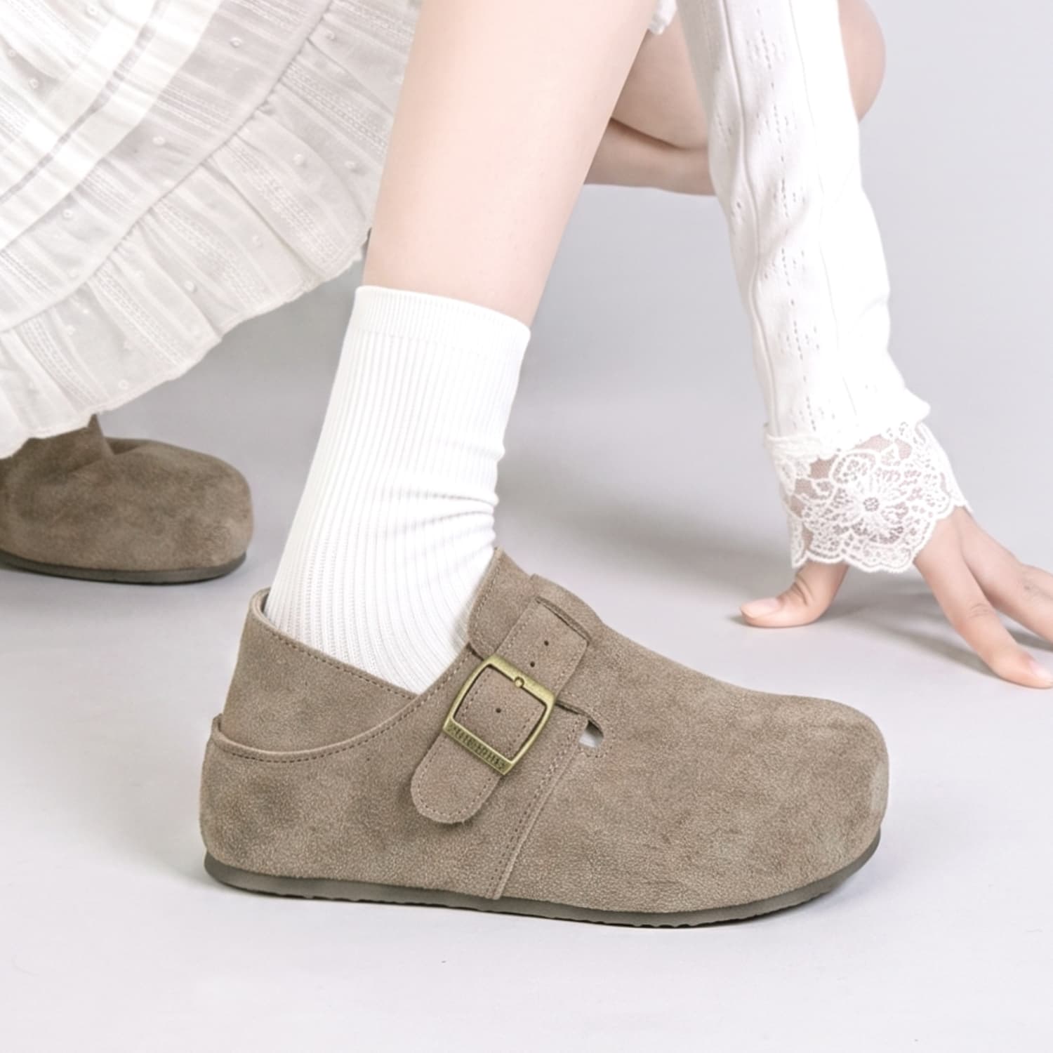 Сандалии JEANSWEST Birkenstock Стиль Обувь Песок Кофе Женские - изображение 7