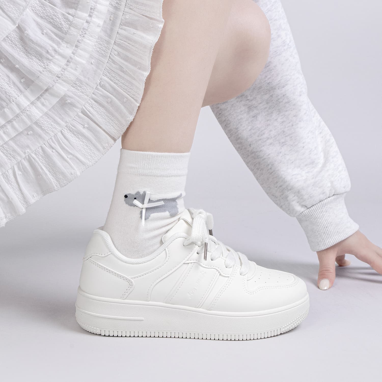 Кроссовки JEANSWEST Кеды для скейтбординга Low Топ Женские - изображение 7