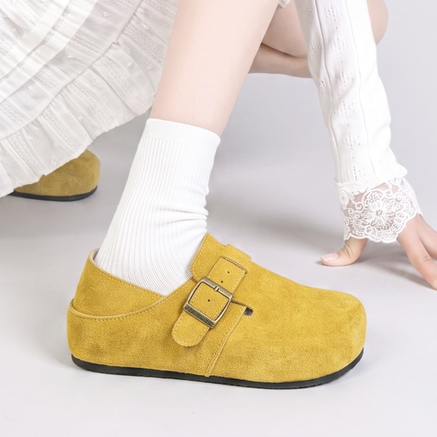 Сандалии JEANSWEST Обувь в стиле Birkenstock Желтый (Универсальный размер) Женские - изображение 6
