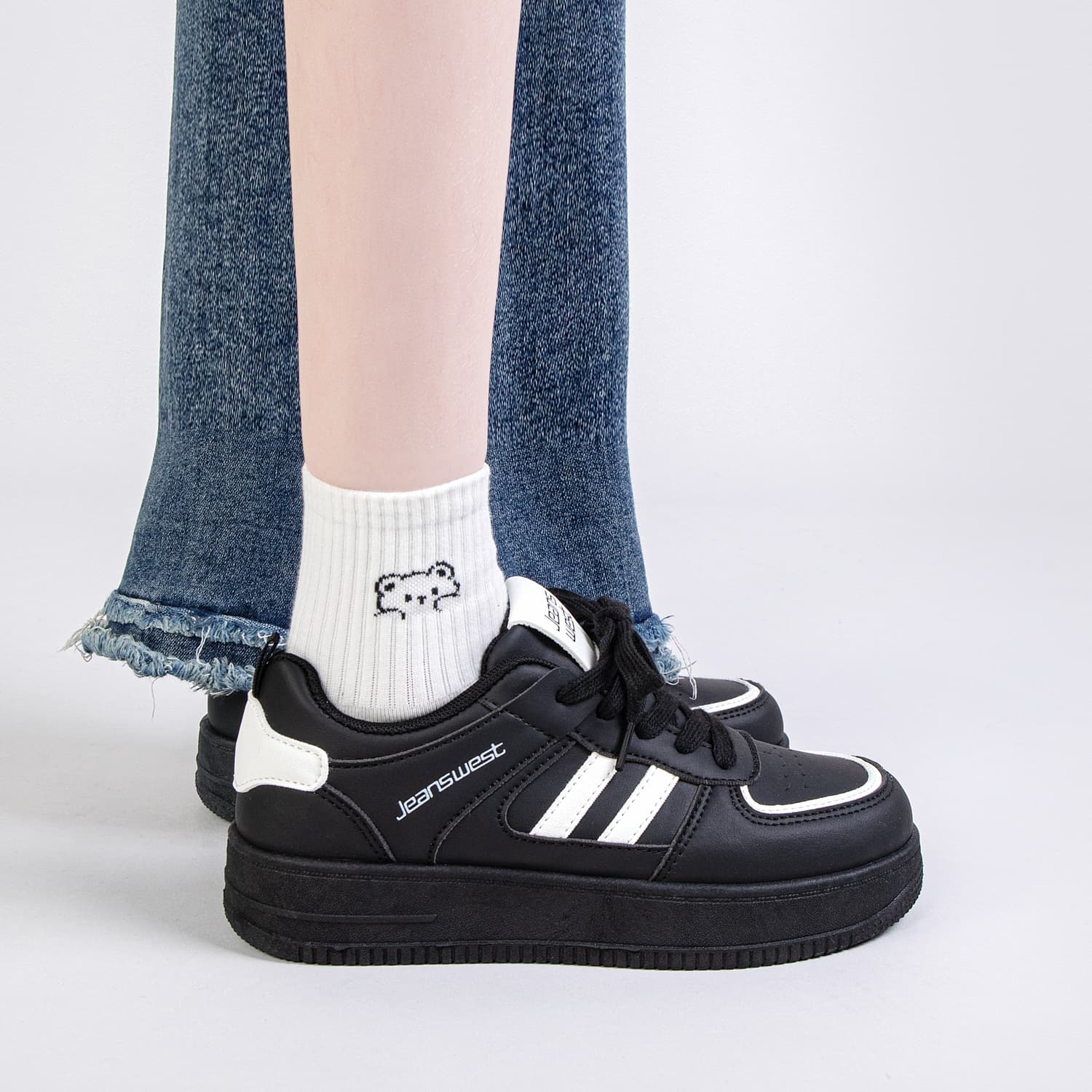 Кроссовки JEANSWEST Кеды для скейтбординга Low Топ Женские - изображение 7