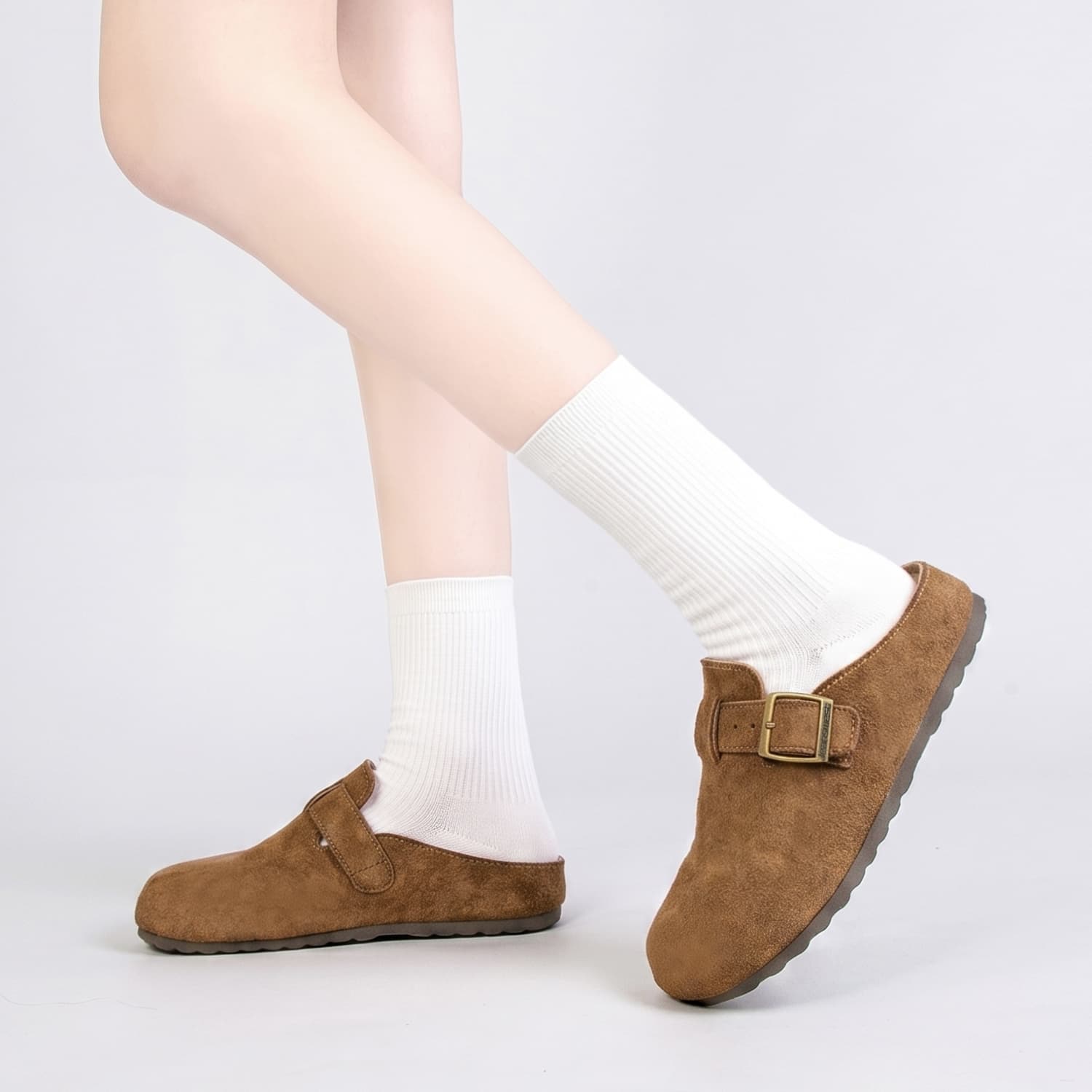 Сандалии JEANSWEST Birkenstock Стиль Обувь Земляной кофе Женские - изображение 6