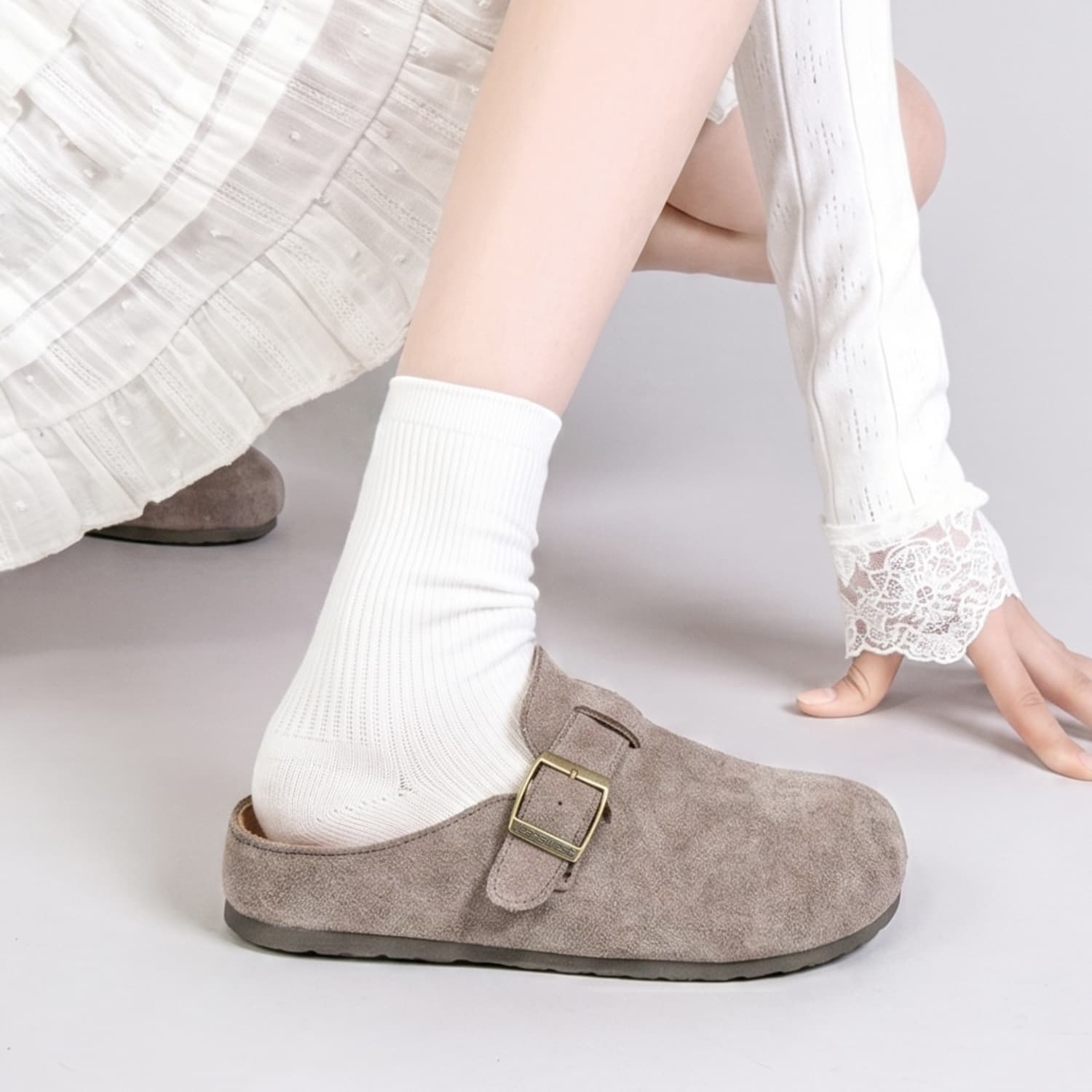 Сандалии JEANSWEST Birkenstock Стиль Обувь Песок Кофе Женские - изображение 6
