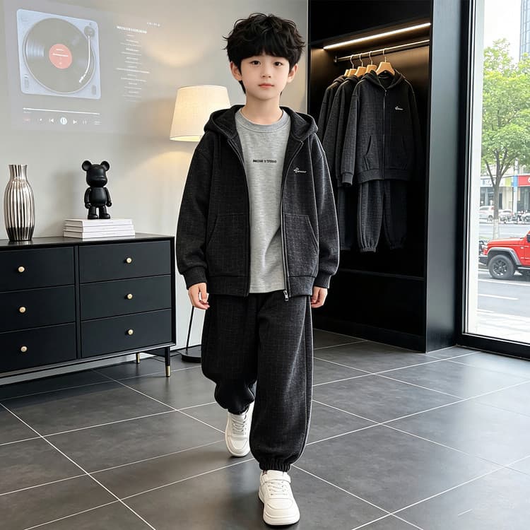 BOBBY ABLEY Темно-синий Kids Повседневные спортивные костюмы Наборы - изображение 5