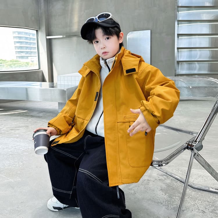 BOBBY ABLEY Оранжевый 3-в-1 (Подкладка + Пальто) Школьная Туристическая Одежда - изображение 6