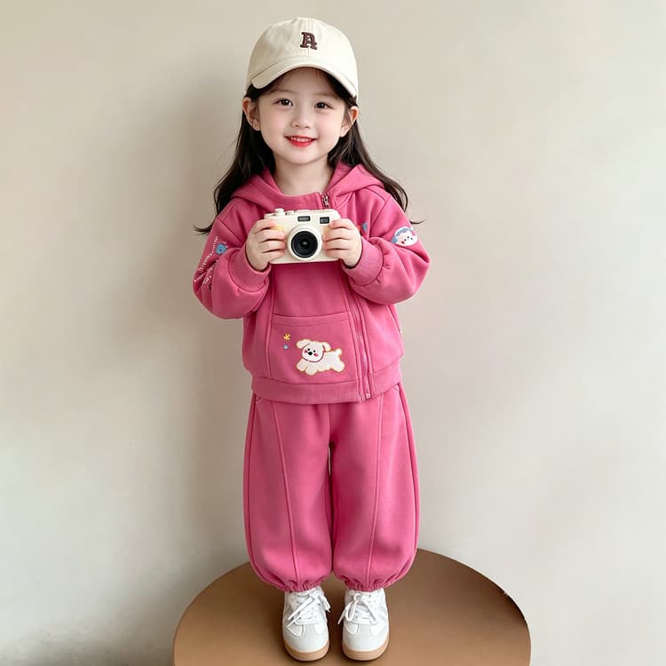 BOBBY ABLEY Розово-красный Kids Повседневные спортивные костюмы Наборы - изображение 5