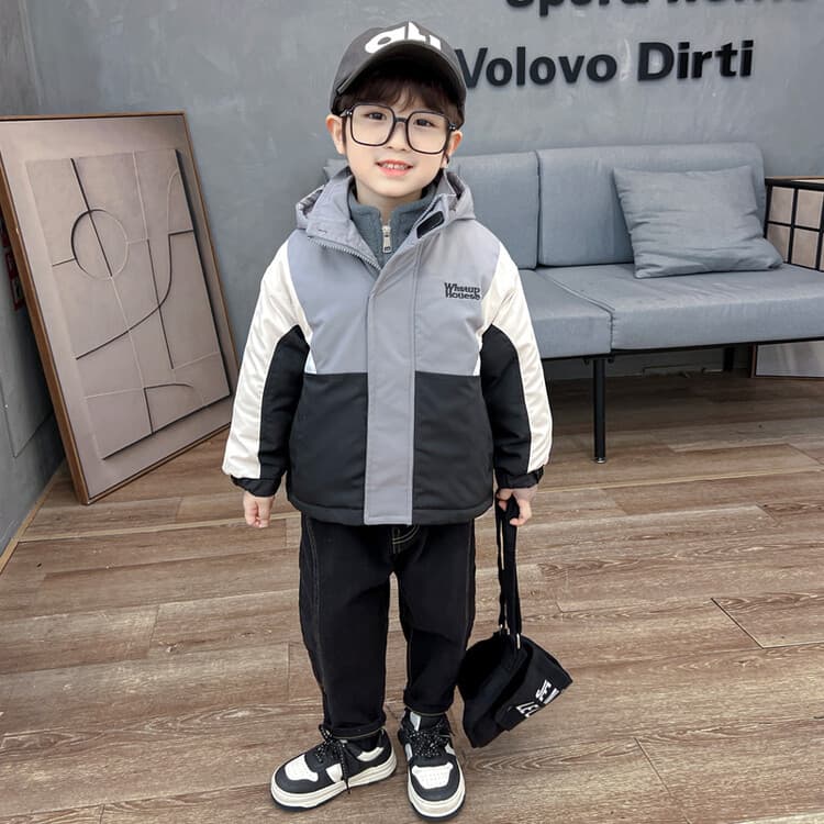 BOBBY ABLEY Серый 3-в-1 (Подкладка + Пальто) Школьная Туристическая Одежда - изображение 2