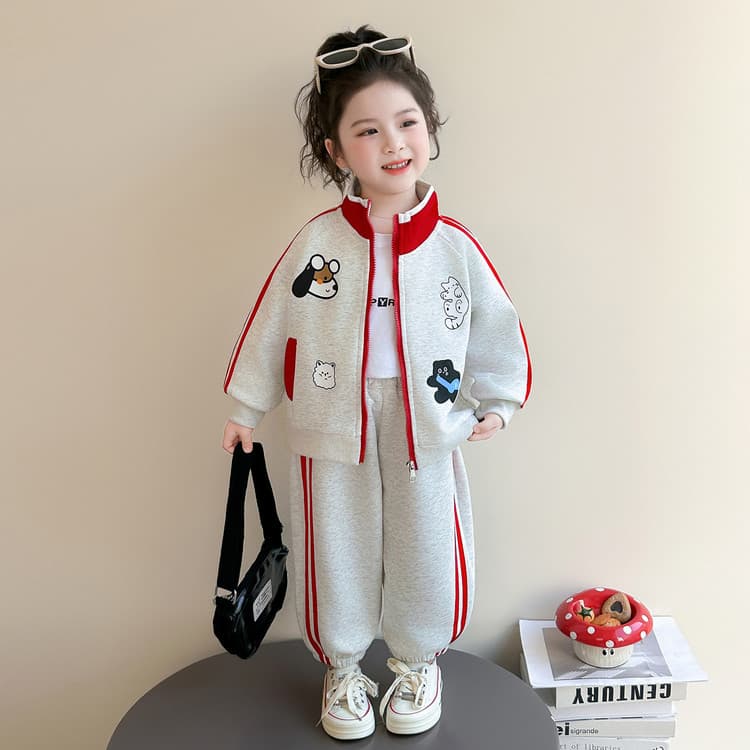 BOBBY ABLEY Вересковый серый Kids Повседневные спортивные костюмы Наборы - изображение 4