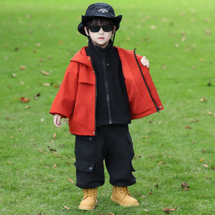 BOBBY ABLEY Красный 3-в-1 (Подкладка + Пальто) Школьная Туристическая Одежда - изображение 7