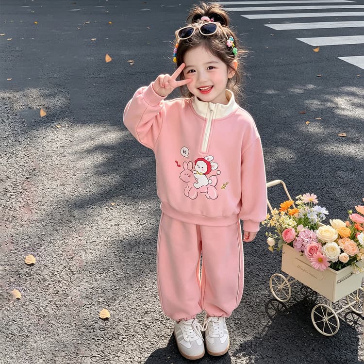 BOBBY ABLEY Розовый Kids Повседневные спортивные костюмы Наборы - изображение 4