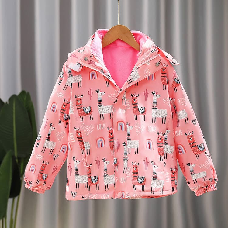 BOBBY ABLEY Розовый 3-в-1 (Подкладка + Пальто) Школьная Туристическая Одежда - изображение 5