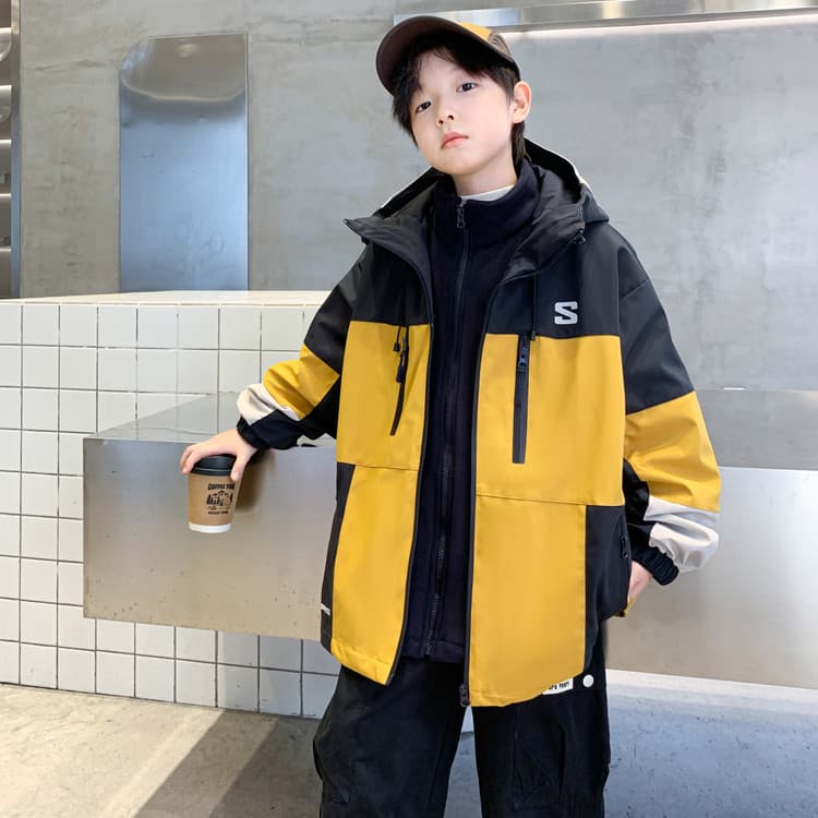 BOBBY ABLEY Желтый 3-в-1 (Подкладка + Пальто) Школьная Туристическая Одежда - изображение 5