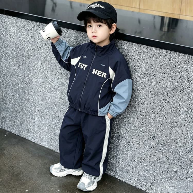 BOBBY ABLEY Темно-синий Kids Повседневные спортивные костюмы Наборы - изображение 6