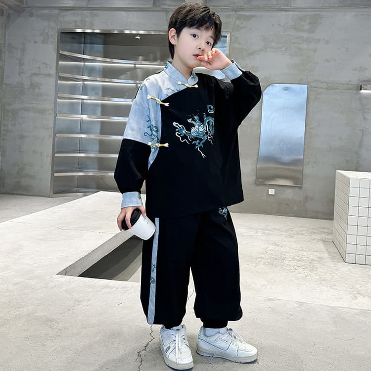 BOBBY ABLEY Черный Kids Повседневные спортивные костюмы Наборы - изображение 3
