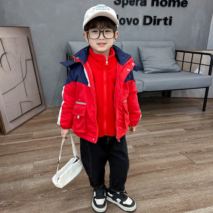 BOBBY ABLEY Красный 3-в-1 (Подкладка + Пальто) Школьная Туристическая Одежда - изображение 5