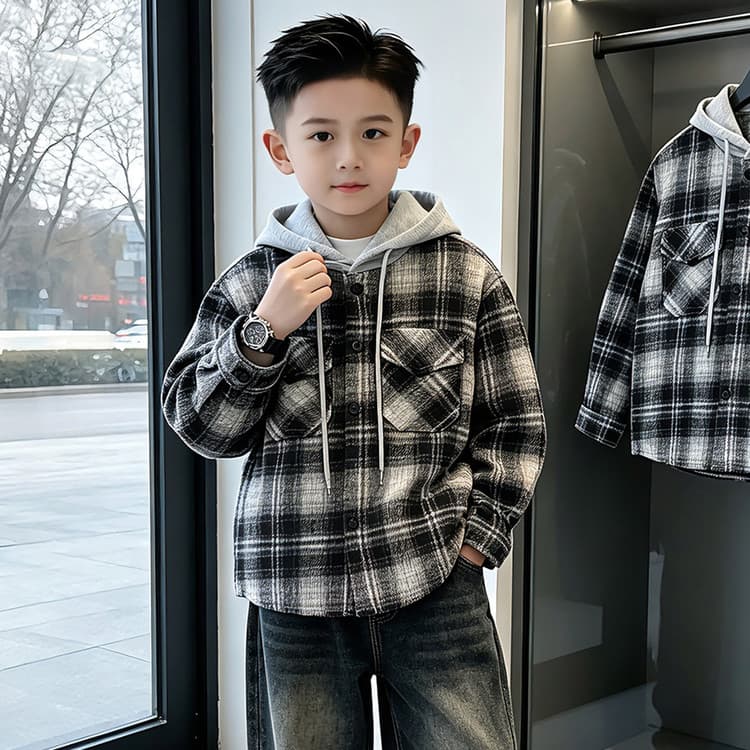 BOBBY ABLEY Черный Серый Клетка Детский Сад Топы - изображение 3