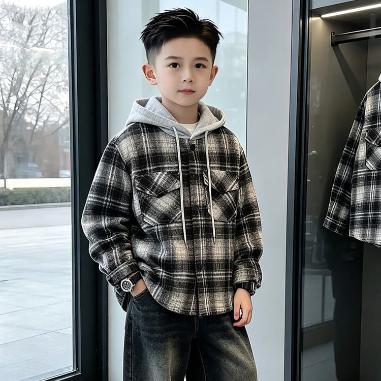 BOBBY ABLEY Черный Серый Клетка Детский Сад Топы - изображение 4