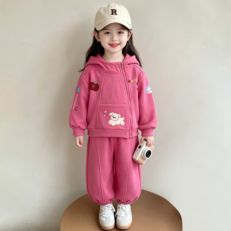 BOBBY ABLEY Розово-красный Kids Повседневные спортивные костюмы Наборы - изображение 3