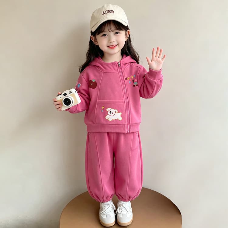 BOBBY ABLEY Розово-красный Kids Повседневные спортивные костюмы Наборы - изображение 4