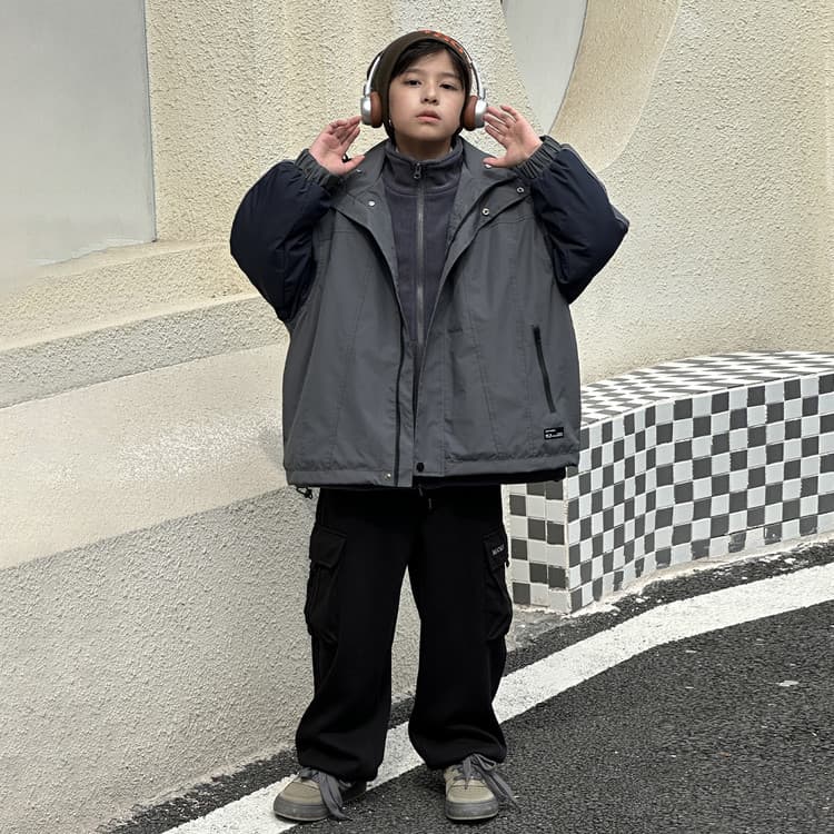BOBBY ABLEY Премиум Серый 3-в-1 (Подкладка + Пальто) Школьная Туристическая Одежда - изображение 2
