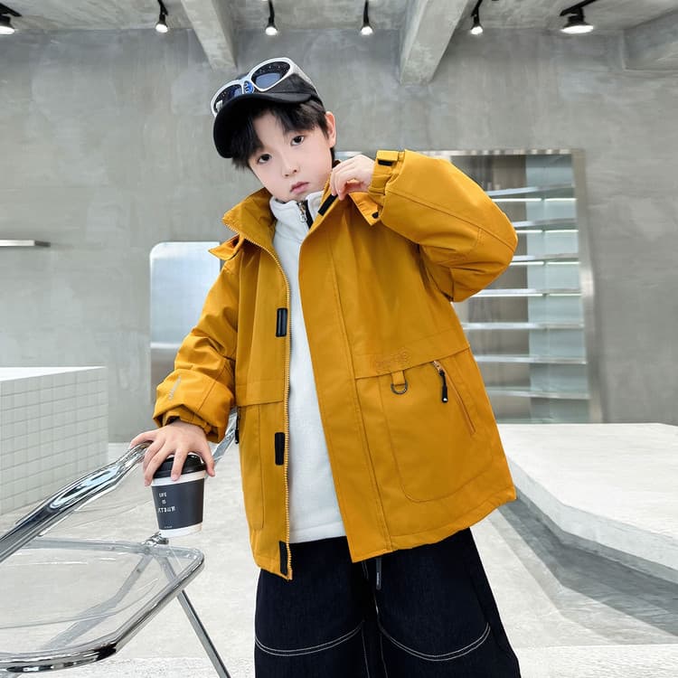 BOBBY ABLEY Оранжевый 3-в-1 (Подкладка + Пальто) Школьная Туристическая Одежда - изображение 5
