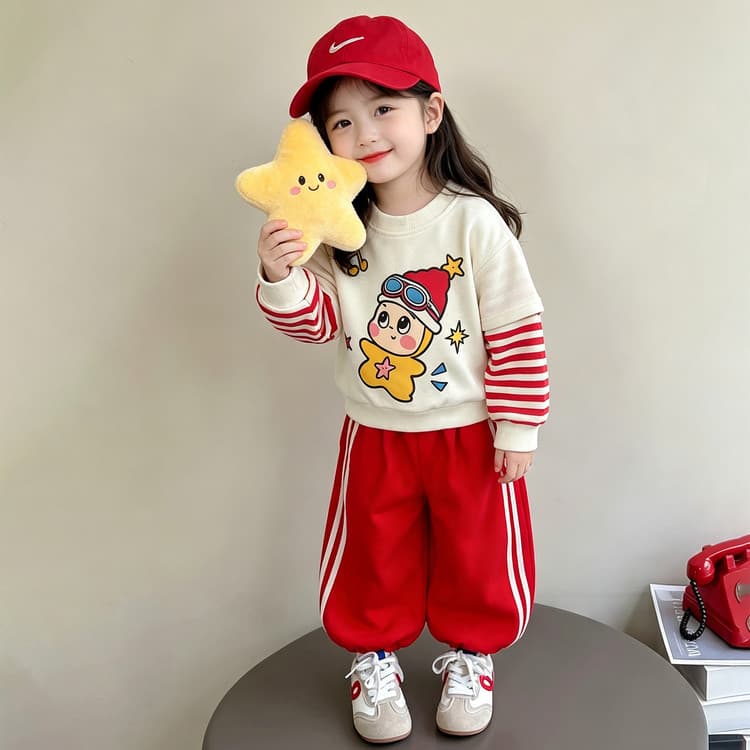 BOBBY ABLEY Красный Kids Повседневные спортивные костюмы Наборы - изображение 4