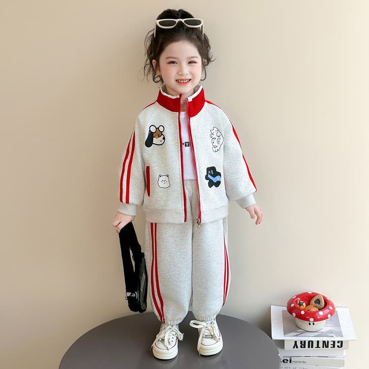 BOBBY ABLEY Вересковый серый Kids Повседневные спортивные костюмы Наборы - изображение 3