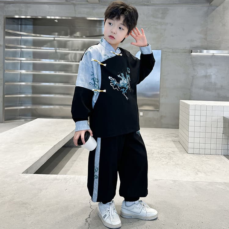 BOBBY ABLEY Черный Kids Повседневные спортивные костюмы Наборы - изображение 2