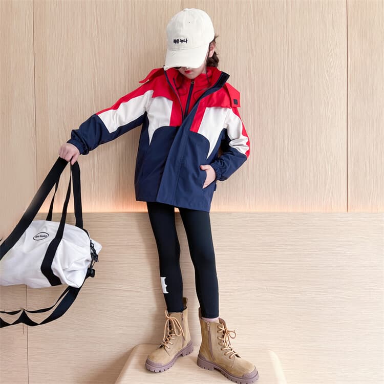 BOBBY ABLEY Красный 3-в-1 (Подкладка + Пальто) Школьная Туристическая Одежда - изображение 4