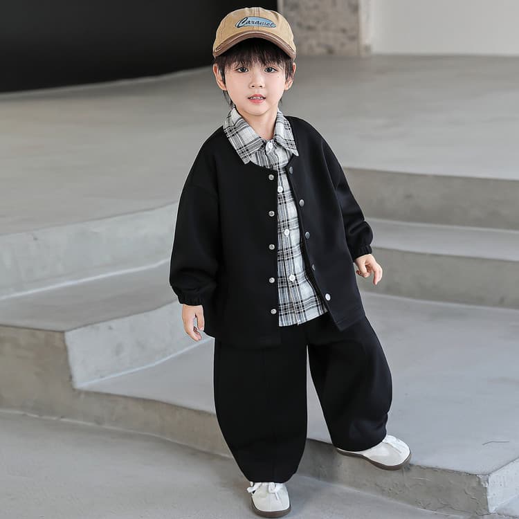 BOBBY ABLEY Черный Kids Повседневные спортивные костюмы Наборы - изображение 4
