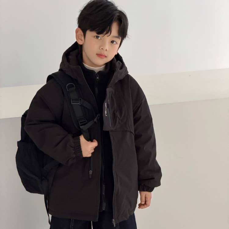 BOBBY ABLEY Черный 3-в-1 (Подкладка + Пальто) Школьная Туристическая Одежда - изображение 4