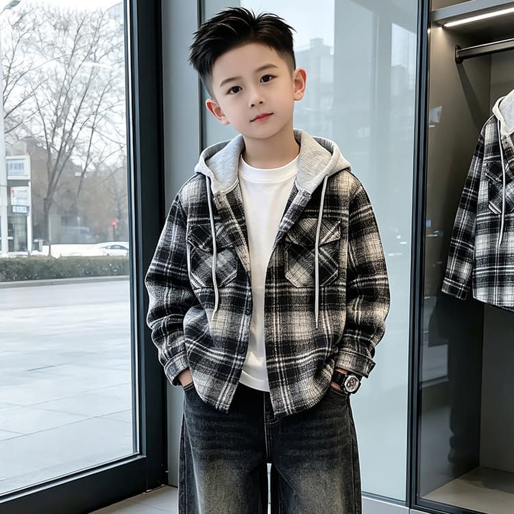 BOBBY ABLEY Черный Серый Клетка Детский Сад Топы - изображение 5