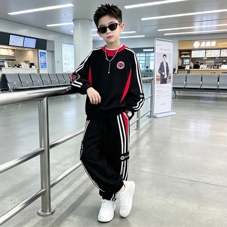 BOBBY ABLEY Черный Kids Повседневные спортивные костюмы Наборы - изображение 3
