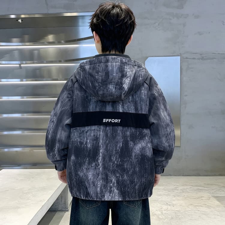 BOBBY ABLEY Черно-серый Tie Dye Kids Туристическая одежда - изображение 2