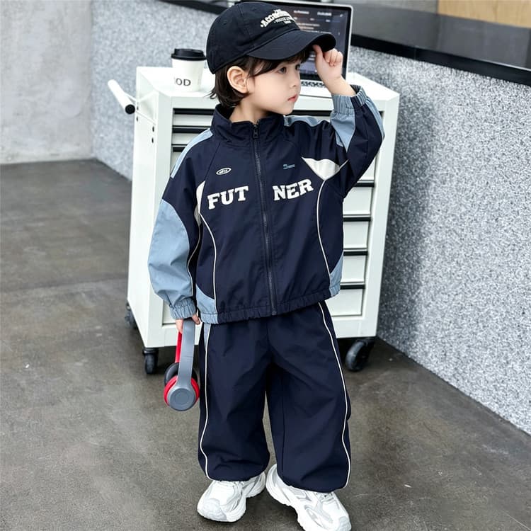 BOBBY ABLEY Темно-синий Kids Повседневные спортивные костюмы Наборы - изображение 5