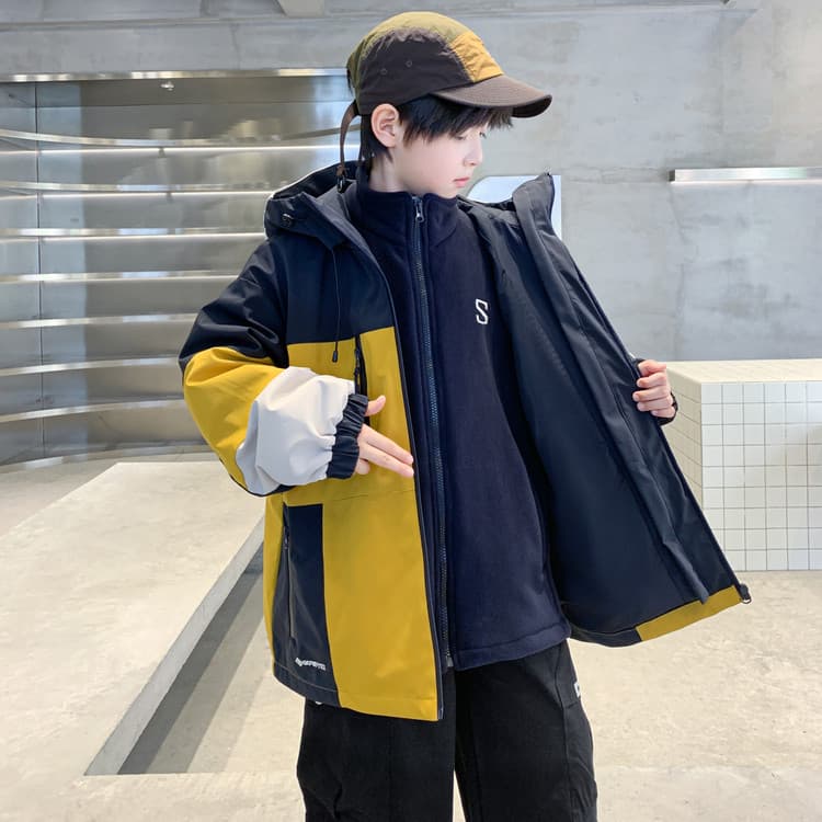 BOBBY ABLEY Желтый 3-в-1 (Подкладка + Пальто) Школьная Туристическая Одежда - изображение 2