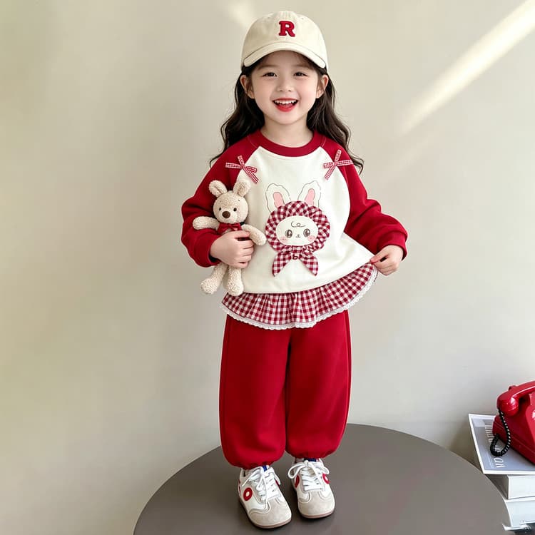 BOBBY ABLEY Красный Kids Повседневные спортивные костюмы Наборы - изображение 3
