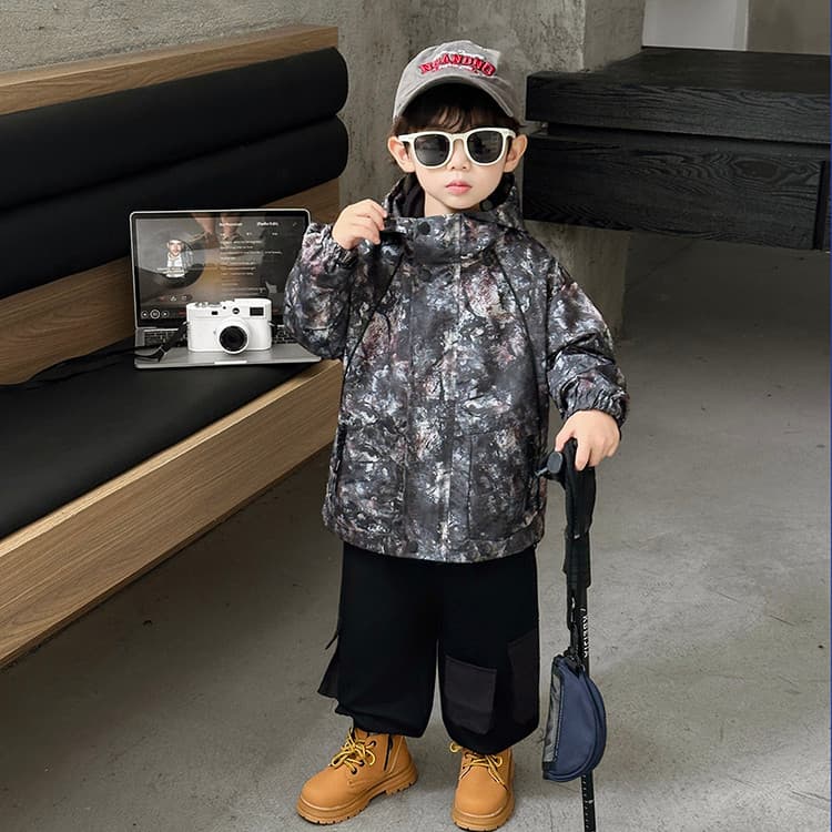 BOBBY ABLEY Dirty Окрашенный 3-в-1 (Подкладка + Пальто) Школьная Туристическая Одежда - изображение 3