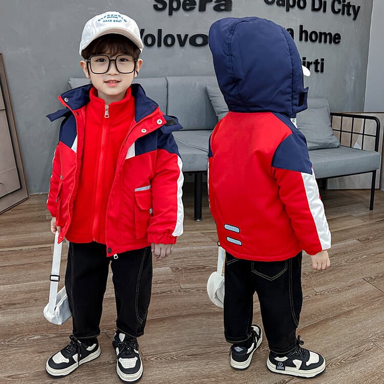 BOBBY ABLEY Красный 3-в-1 (Подкладка + Пальто) Школьная Туристическая Одежда - изображение 6