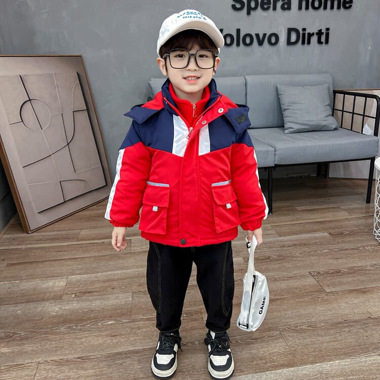 BOBBY ABLEY Красный 3-в-1 (Подкладка + Пальто) Школьная Туристическая Одежда - изображение 3