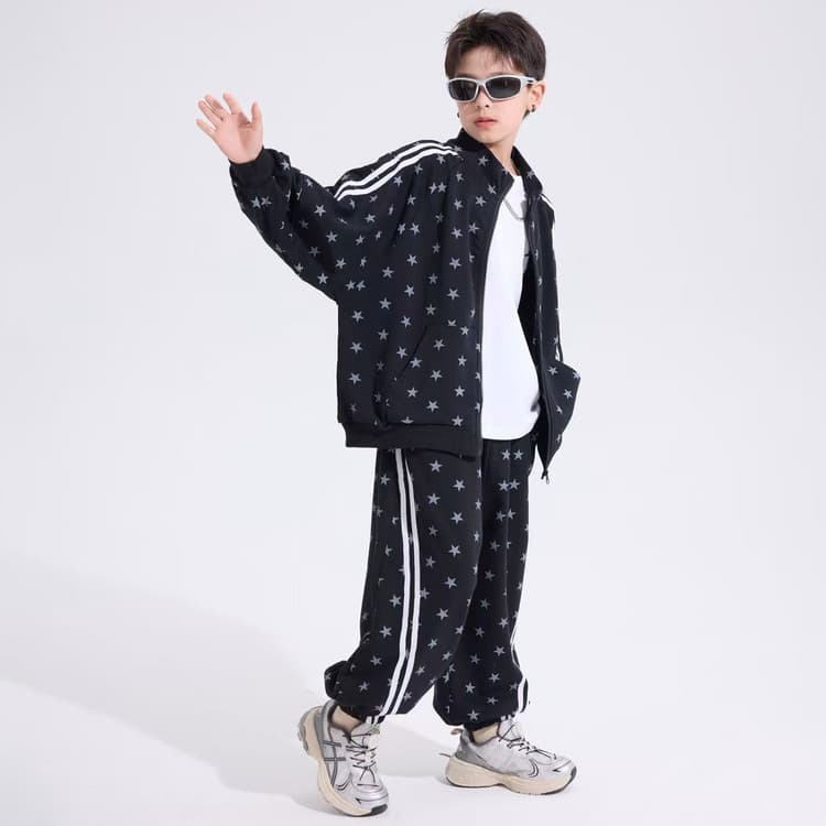 BOBBY ABLEY Черный Предшкольные Повседневные Спортивные Костюмы Наборы - изображение 2