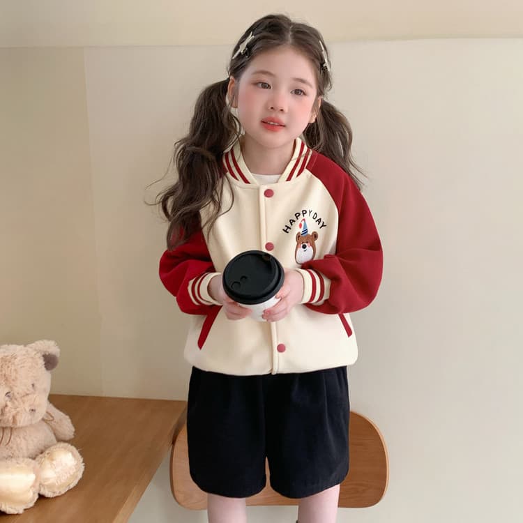 BOBBY ABLEY Экрю Красный Kids Бейсбольные куртки - изображение 5