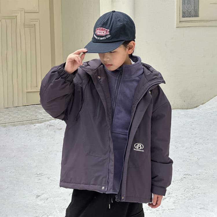 BOBBY ABLEY Фиолетовый 3-в-1 (Подкладка + Пальто) Школьная Туристическая Одежда - изображение 5