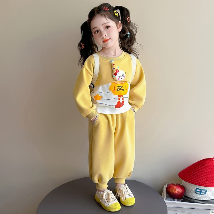 BOBBY ABLEY Желтый Kids Повседневные спортивные костюмы Наборы - изображение 3