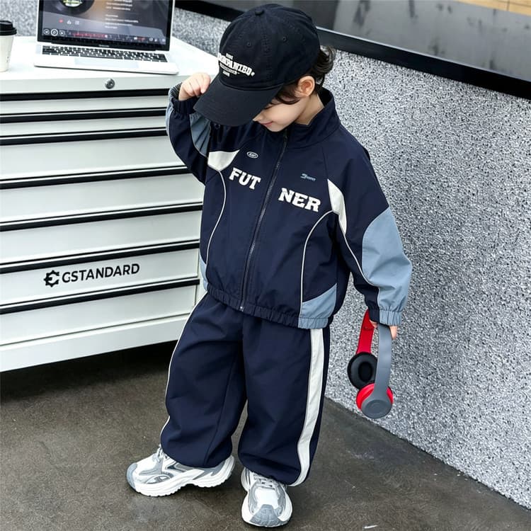 BOBBY ABLEY Темно-синий Kids Повседневные спортивные костюмы Наборы - изображение 3