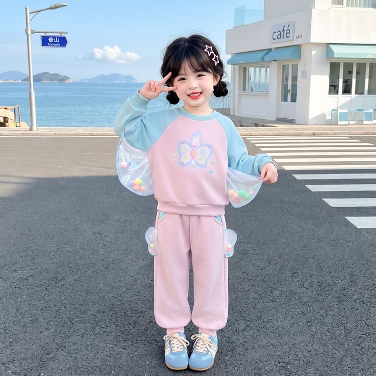BOBBY ABLEY Фиолетовый Kids Повседневные спортивные костюмы Наборы - изображение 3