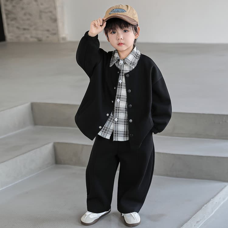 BOBBY ABLEY Черный Kids Повседневные спортивные костюмы Наборы - изображение 5
