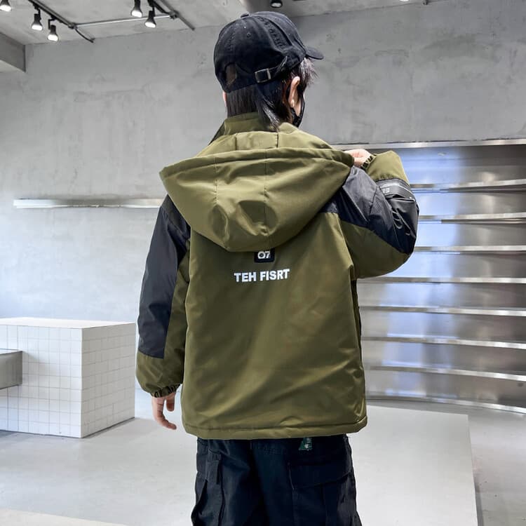 BOBBY ABLEY Армейский зеленый 3-в-1 (Подкладка + Пальто) Школьная туристическая одежда - изображение 5